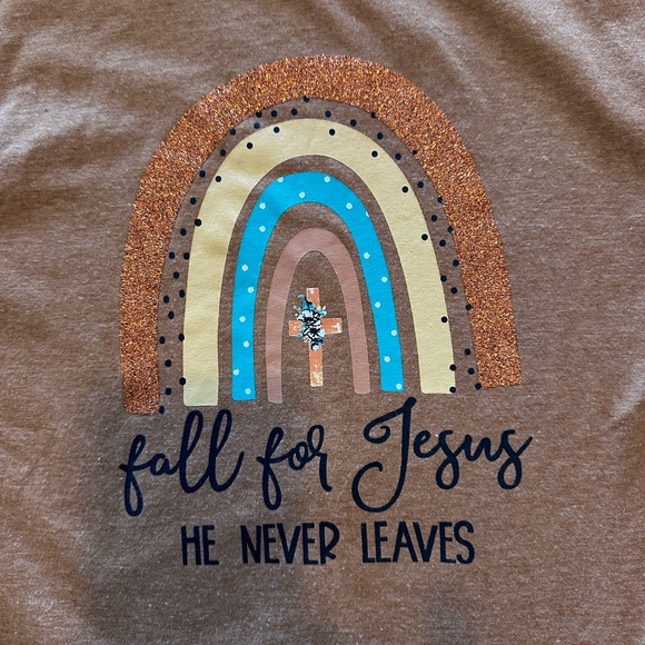 🛑SOLD🛑 Trendy Fall For Jesus Top and Jeans - Picture 4 of 12